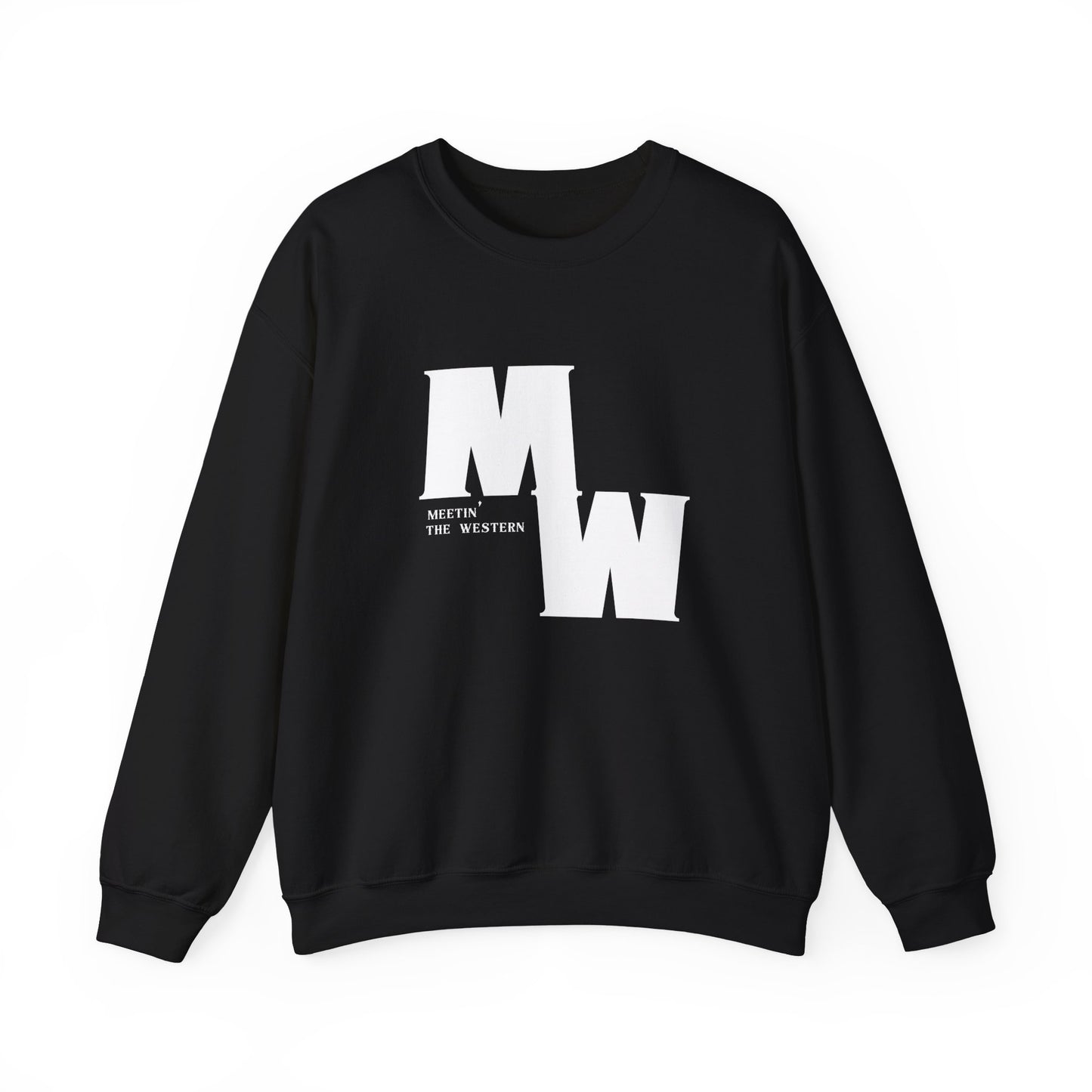 Meetin' The Western logo Unisex Heavy Blend™ Crewneck Sweatshirt