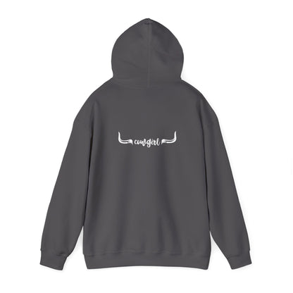 Cowgirl longhorns Unisex Heavy Blend™ Hooded Sweatshirt