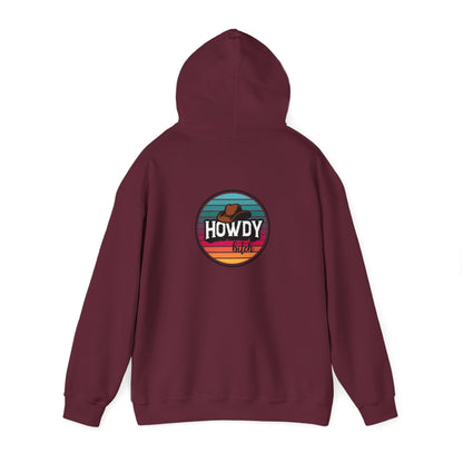 Howdy bitch colourful Unisex Heavy Blend™ Hooded Sweatshirt