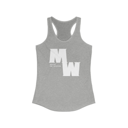 Meetin' The Western logo Women's Ideal Racerback Tank