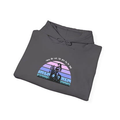 Enjoy the ride, life goes by too fast Unisex Heavy Blend™ Hooded Sweatshirt