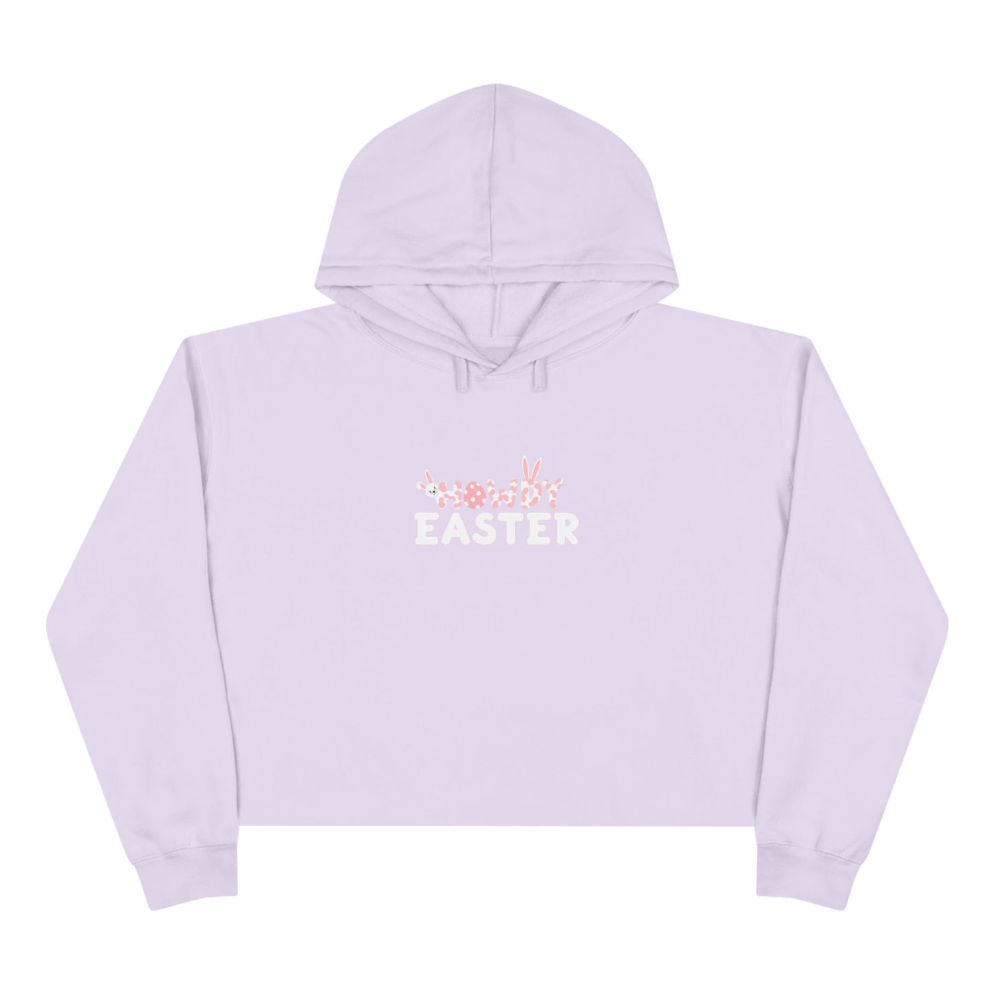 Howdy Easter Bunny Crop Hoodie