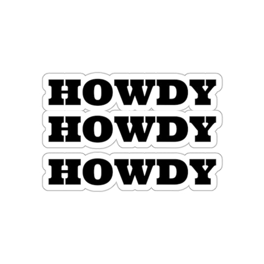 Howdy Kiss-Cut Stickers