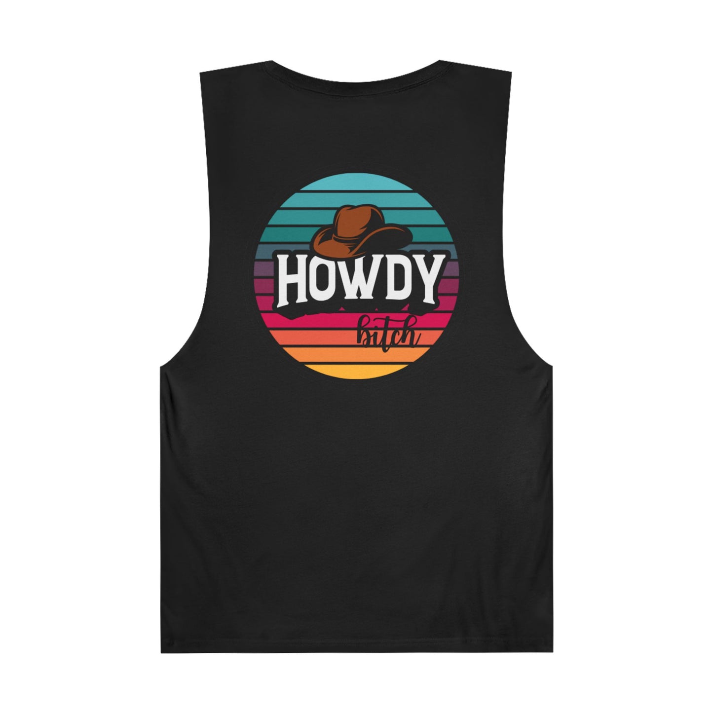 Howdy bitch colourful Unisex Barnard Tank Top