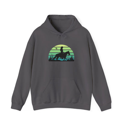 Cowgirl in the night Unisex Heavy Blend™ Hooded Sweatshirt