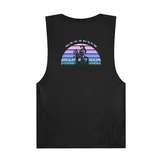 Enjoy the ride, life goes by too fast Unisex Barnard Tank