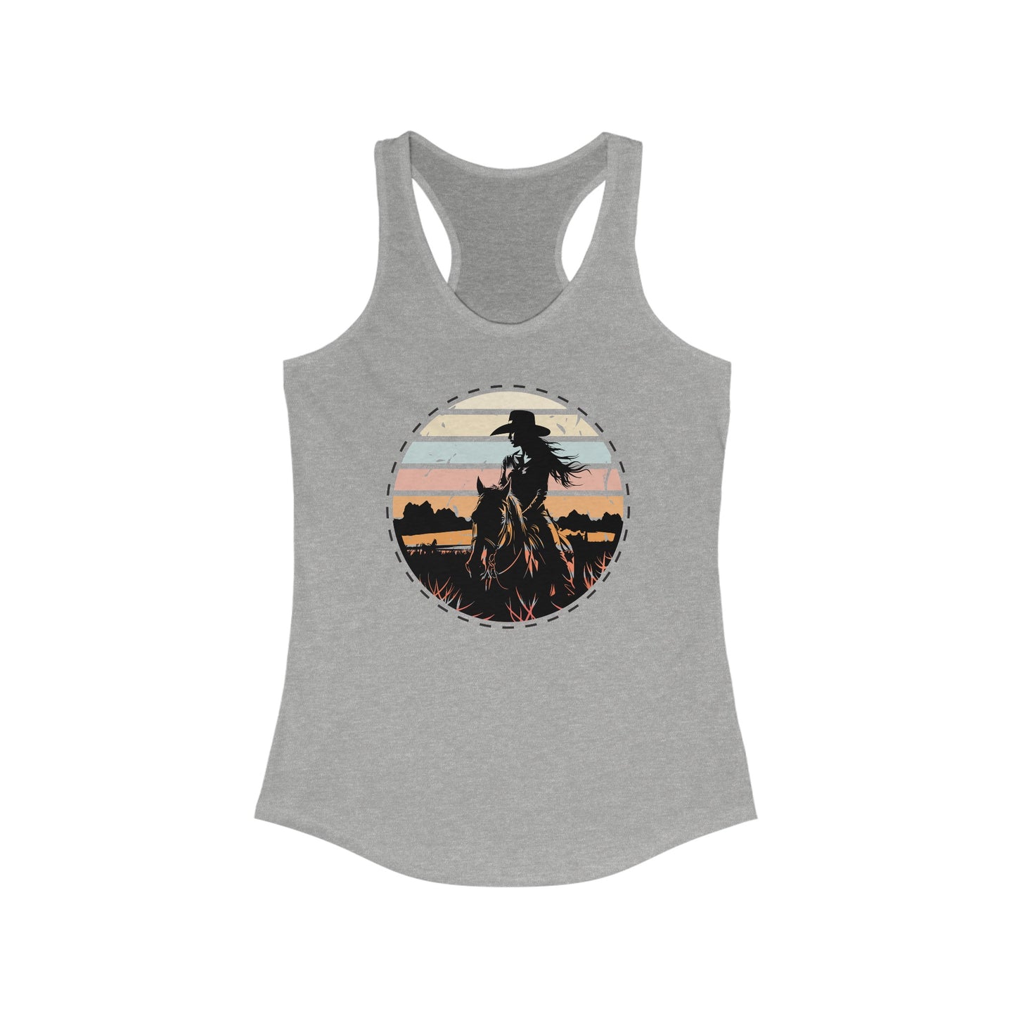 Cowgirl in the nature Racerback Tank Top