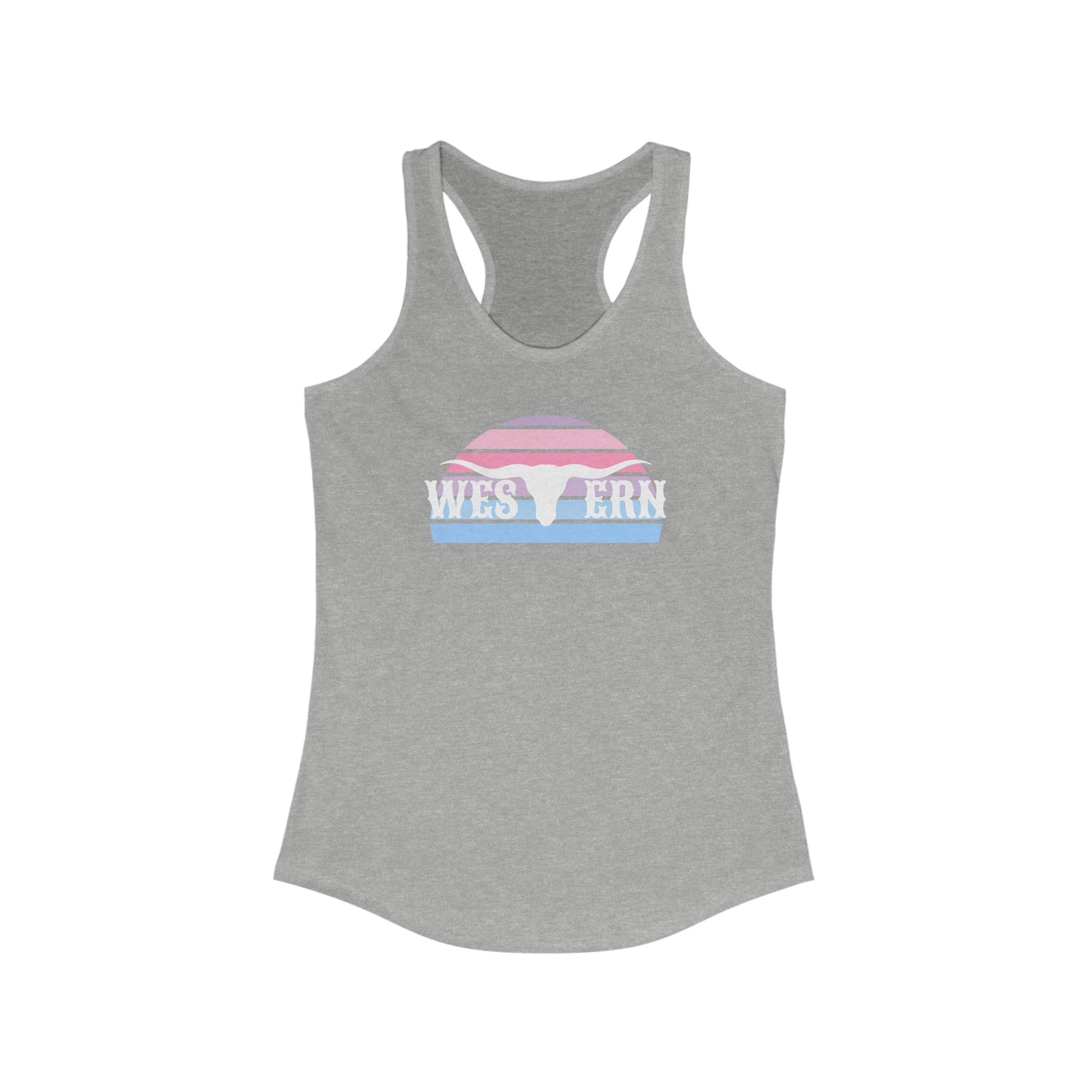 Western longhorn Racerback Tank Top