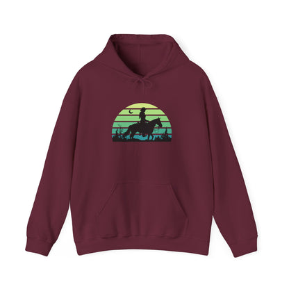 Cowgirl in the night Unisex Heavy Blend™ Hooded Sweatshirt