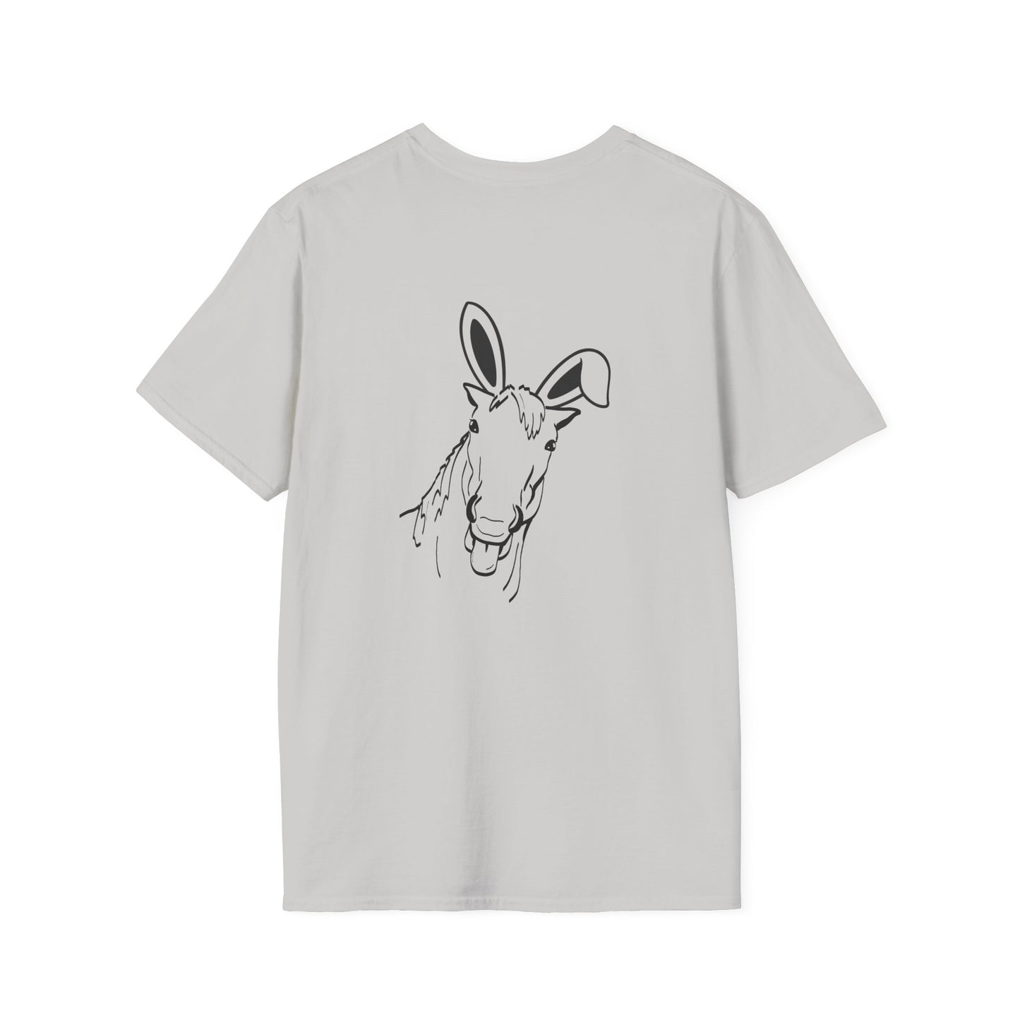 Goofy Bunny Horse Unisex Softstyle T-Shirt